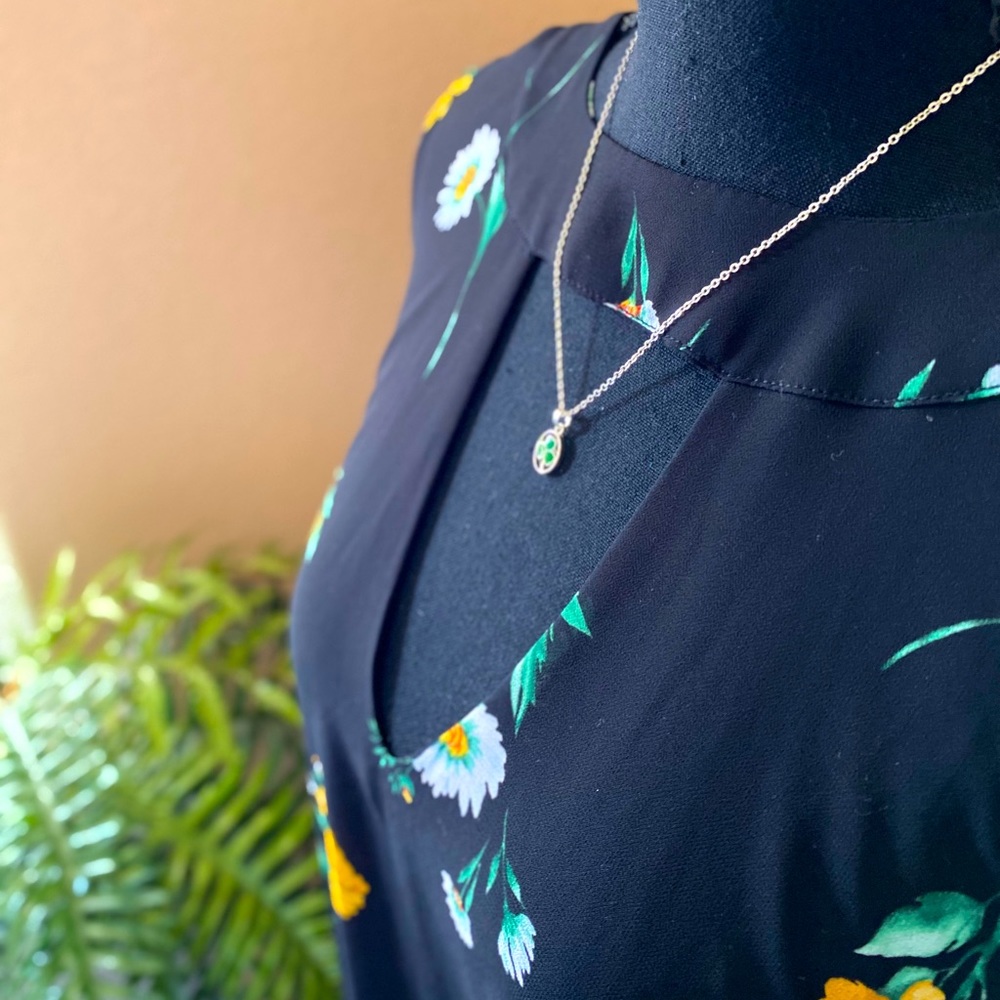 3 Leaf Clover Necklace (Sterling Silver)